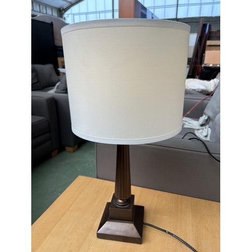 248 - Trinity Lighting Inc. USA Wooden Mayfair B Color Table Lamp - Code AM6897E