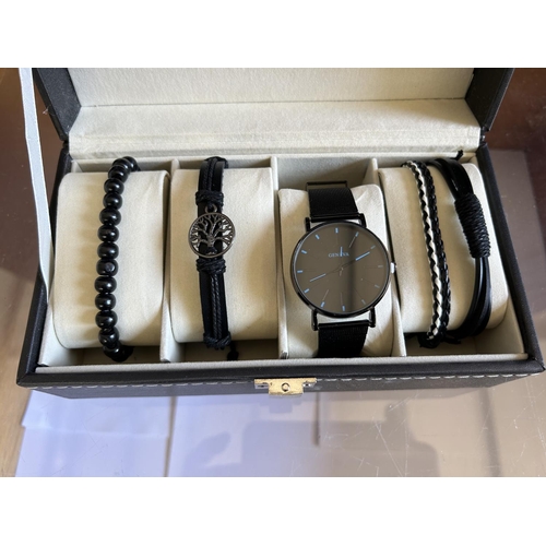 378 - Jewelry Gift Set Comprising Watch, Necklace, Bracelet and Other