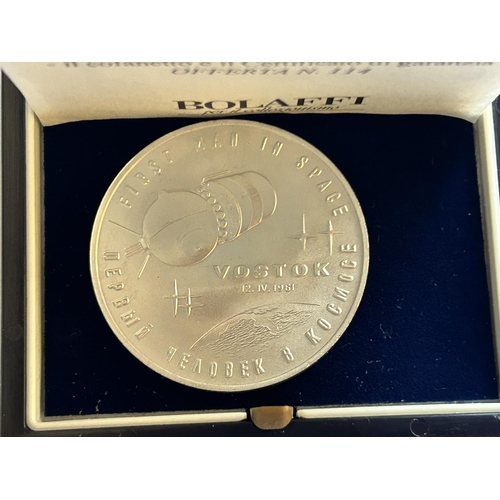 397 - Vostok Gagarin 1991 30th Anniversary Aluminium Medal - Taken Back on 19/10/2024