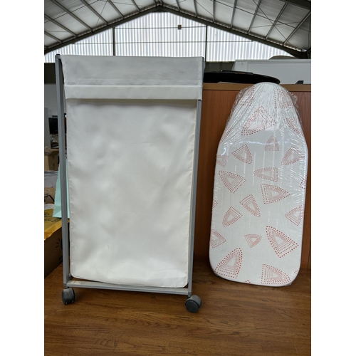 623 - 'Ikea' Laundry Basket Together with a  Table Ironing Board