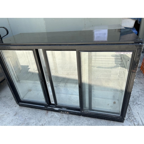 52 - Cool Head BBC-330S 3-Sliding Doors Back Bar Chiller