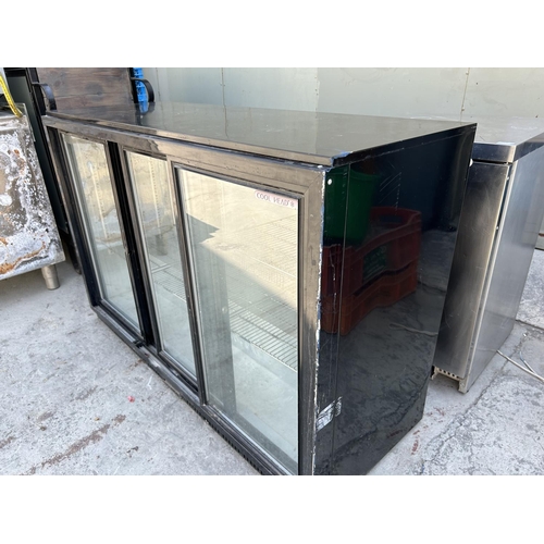 52 - Cool Head BBC-330S 3-Sliding Doors Back Bar Chiller