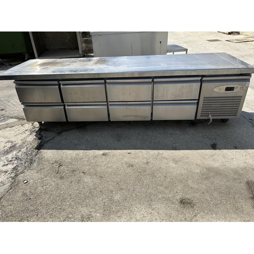 55 - Heavy duty Stainless Steel Counter Fridge Cooling Bench on Castors