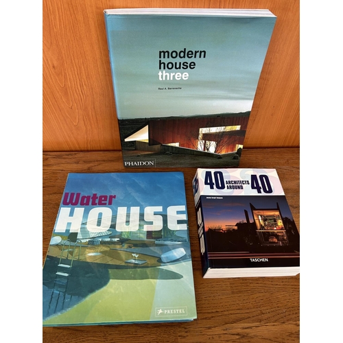 171 - Collection of 3 Architecture Books: 40 Architects Under 40 Published by Taschen, Water House by Pres... 