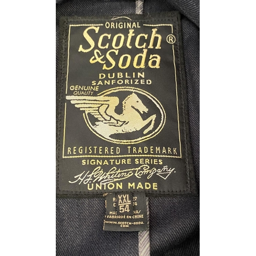 322 - Scotch and Soda Vintage Men's Blue Gray Sports Jacket Size XXL - Taken Back on 12/10/2024