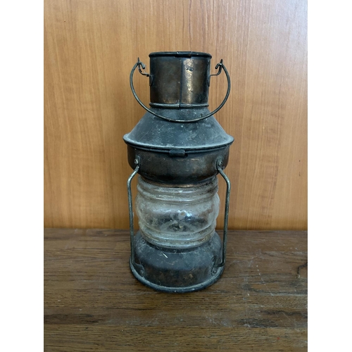 58 - Vintage Nautical Style Metal Lantern