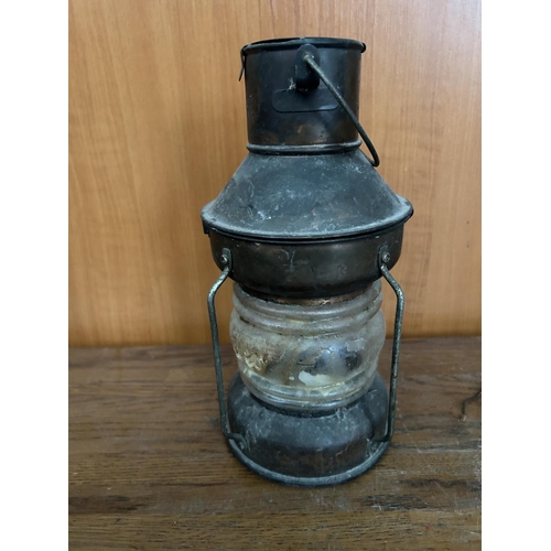 58 - Vintage Nautical Style Metal Lantern