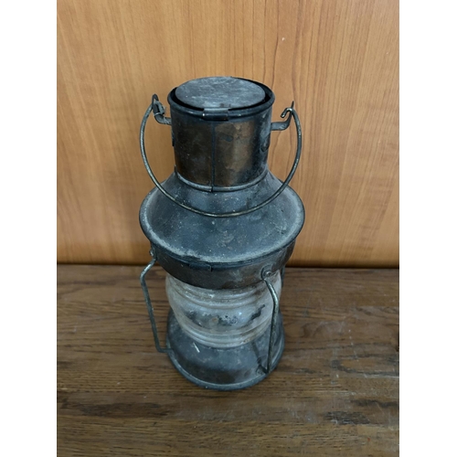 58 - Vintage Nautical Style Metal Lantern