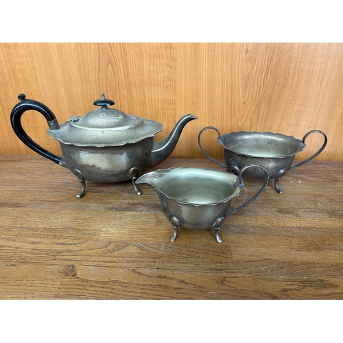 87 - Antique EPNS Silver Plated 3-Piece Tea Set