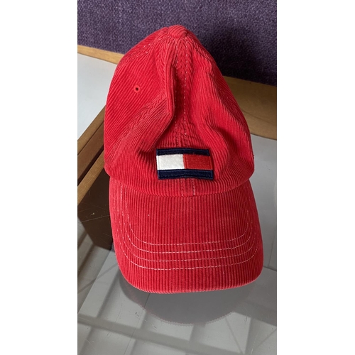 41 - Tommy Hilfinger Red Colderoy and Gant Cream Cord Caps (Unused)