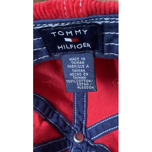 41 - Tommy Hilfinger Red Colderoy and Gant Cream Cord Caps (Unused)