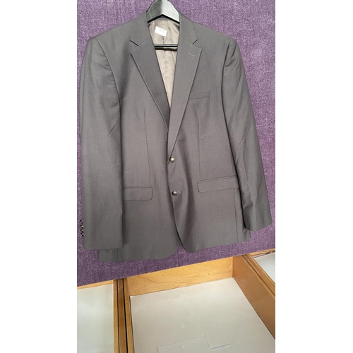 88 - Dario Mareti Milano 100% Wool Dark Grey Color Men's Blazer Size 54