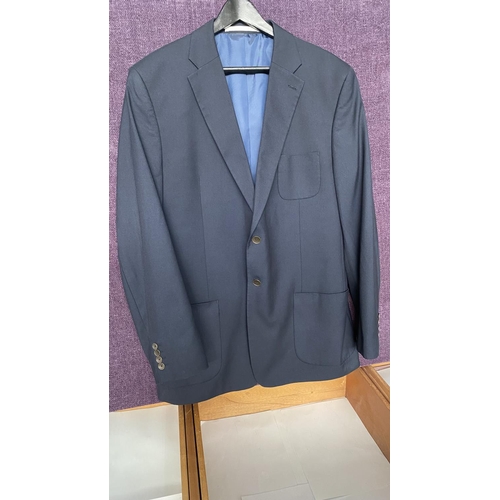 89 - M & S Men's Navy Blue Blazer Size 54, Chest 112cm