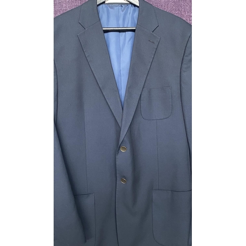 89 - M & S Men's Navy Blue Blazer Size 54, Chest 112cm