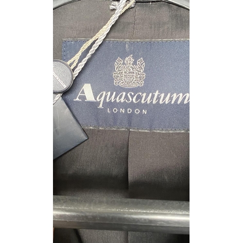 92 - Aquascutum London Kinloch Jacket and Delilah Trousers Black Suit Size 14 (Unused)