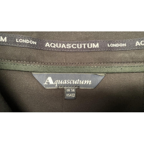 95 - Aquascutum London Lobella Black Skirt Size 14 (Unused)