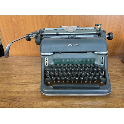 196 - Big Vintage Heavy Olympia Typewriter Made in West Germany