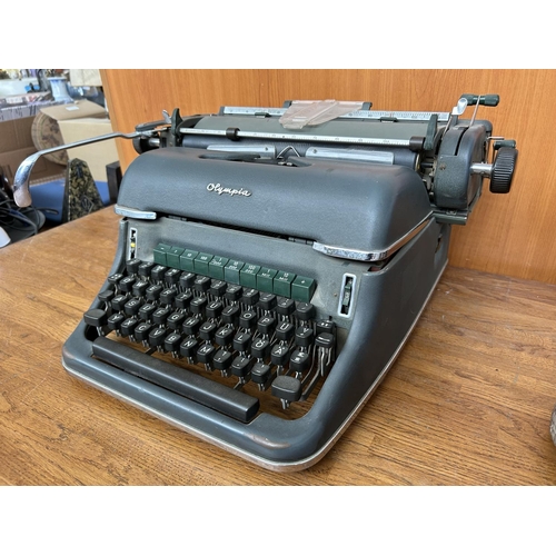 196 - Big Vintage Heavy Olympia Typewriter Made in West Germany