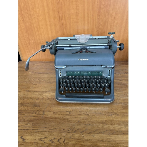 196 - Big Vintage Heavy Olympia Typewriter Made in West Germany