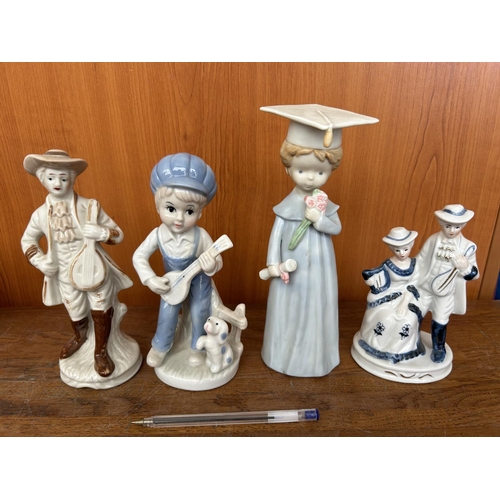 118 - Collection of 4 Vintage Porcelain Figurines