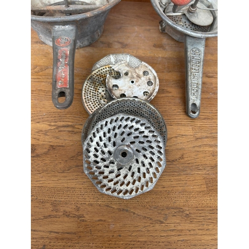 136 - x2 Vintage Kitchen Grinders