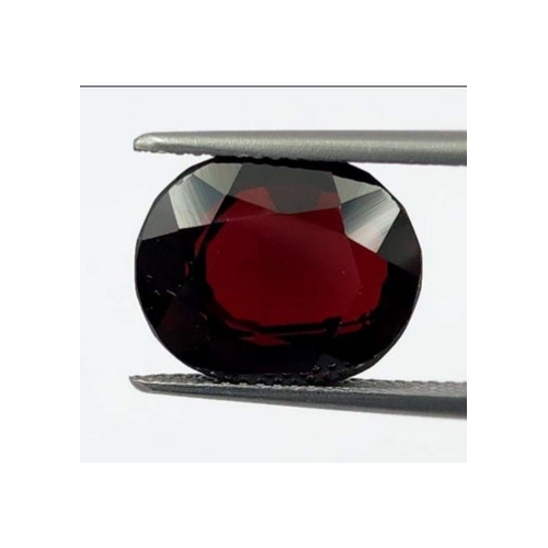 261 - Natural Almandite Garnet, Oval Mixed Cut, 9.80Ct, Deep Red Transparent Color