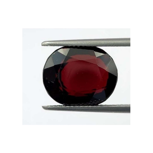 261 - Natural Almandite Garnet, Oval Mixed Cut, 9.80Ct, Deep Red Transparent Color