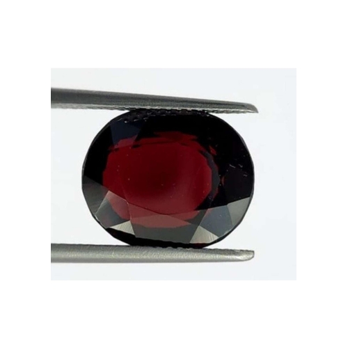 261 - Natural Almandite Garnet, Oval Mixed Cut, 9.80Ct, Deep Red Transparent Color