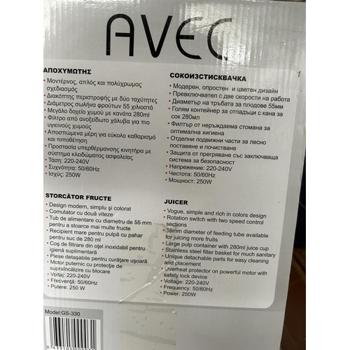 415 - Avec Juice Extractor (Unused, Boxed)