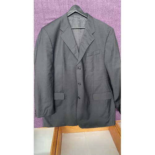 387 - Westbury The Finest Quality by C & A Men's Black Suit Jacket Size 58, L-XL