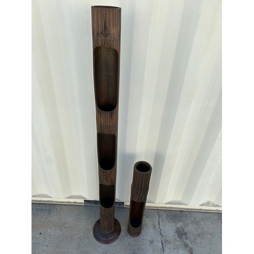 150A - x2 Wooden Floor Standing (Wine) Bottle Holders