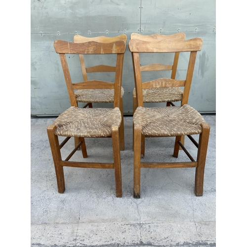 480 - x4 Traditional Cyprus Coffee Shop Woven Chairs