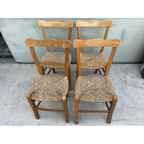 480 - x4 Traditional Cyprus Coffee Shop Woven Chairs