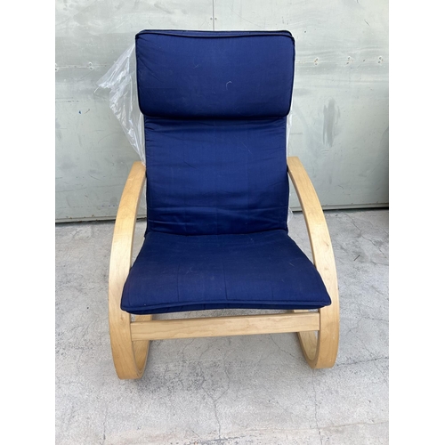 520 - 'Ikea' Wooden Rocking Chair