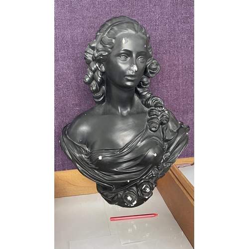 80 - Maria Antoinette Plaster Bust (A/F - 53cm H.)