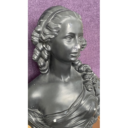 80 - Maria Antoinette Plaster Bust (A/F - 53cm H.)