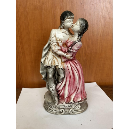 82 - Vintage Italian Romeo & Juliette Porcelain Figurine (26cm H.)