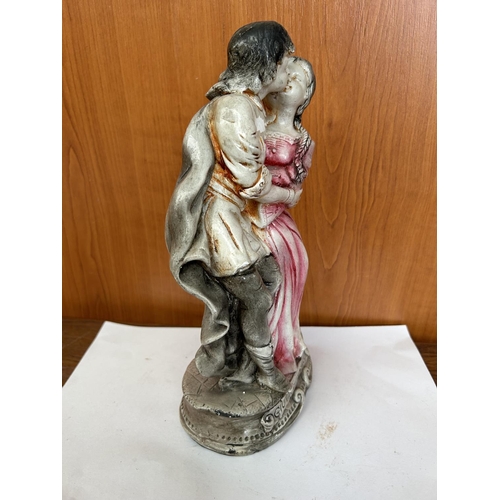 82 - Vintage Italian Romeo & Juliette Porcelain Figurine (26cm H.)