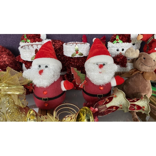 96 - Qty of Christmas Quality Ornaments Incl. Lights and Ribbons