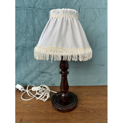 476 - Vintage Wooden Table Lamp