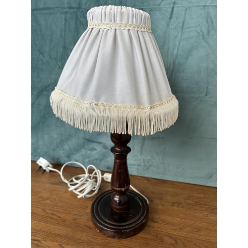 476 - Vintage Wooden Table Lamp