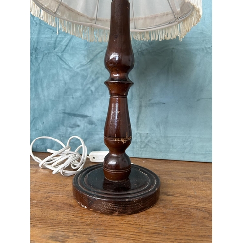 476 - Vintage Wooden Table Lamp