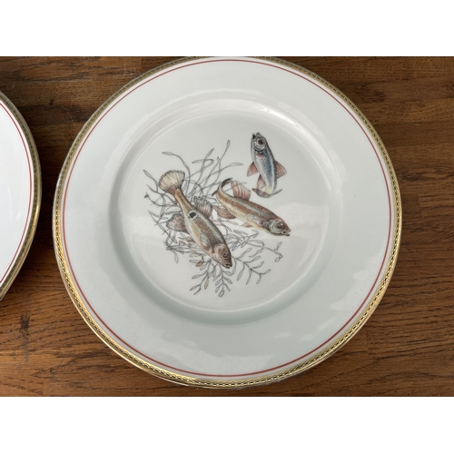 540 - x2 Vintage Bavarian 'Fish' Plates