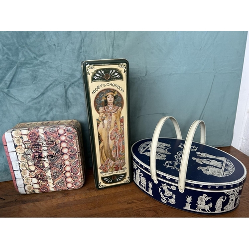 59 - Collection of 7 Vintage Collectible Tin Boxes