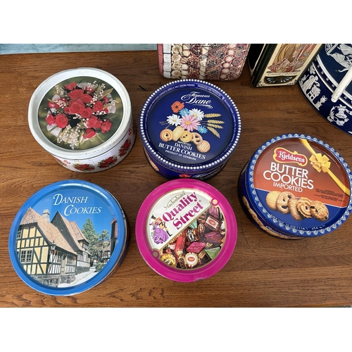 59 - Collection of 7 Vintage Collectible Tin Boxes