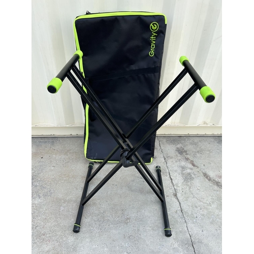 20 - Keyboard Folding Stand and Gravity Bag (A/F - Needs Securing Bolt)