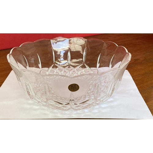 168 - RCR Royal 24% Heavy Lead Crystal Large Fruit Bowl (Unused, Boxed)