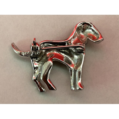 158 - Silver 830 'Dog' Brooch