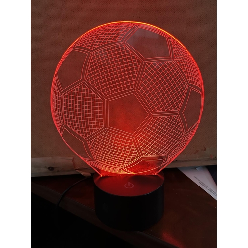 31 - USB Powered 3D Illusion Football Kids Night Light