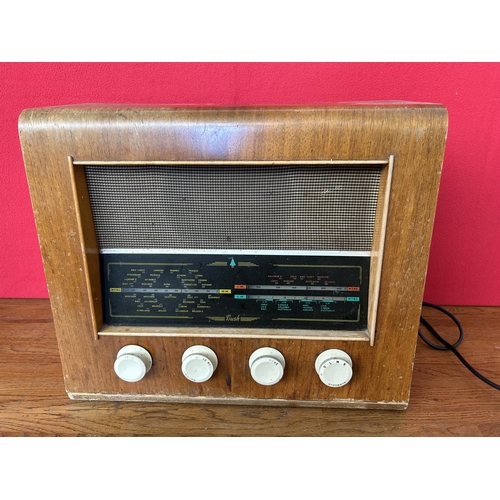 40 - Vintage Bush 1950s Valve 3-Band Radio